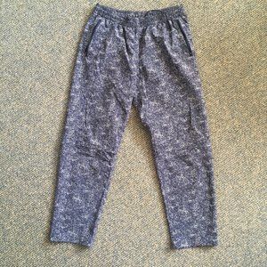 Outdoor Voices RecTrek Pants Small Navy Print